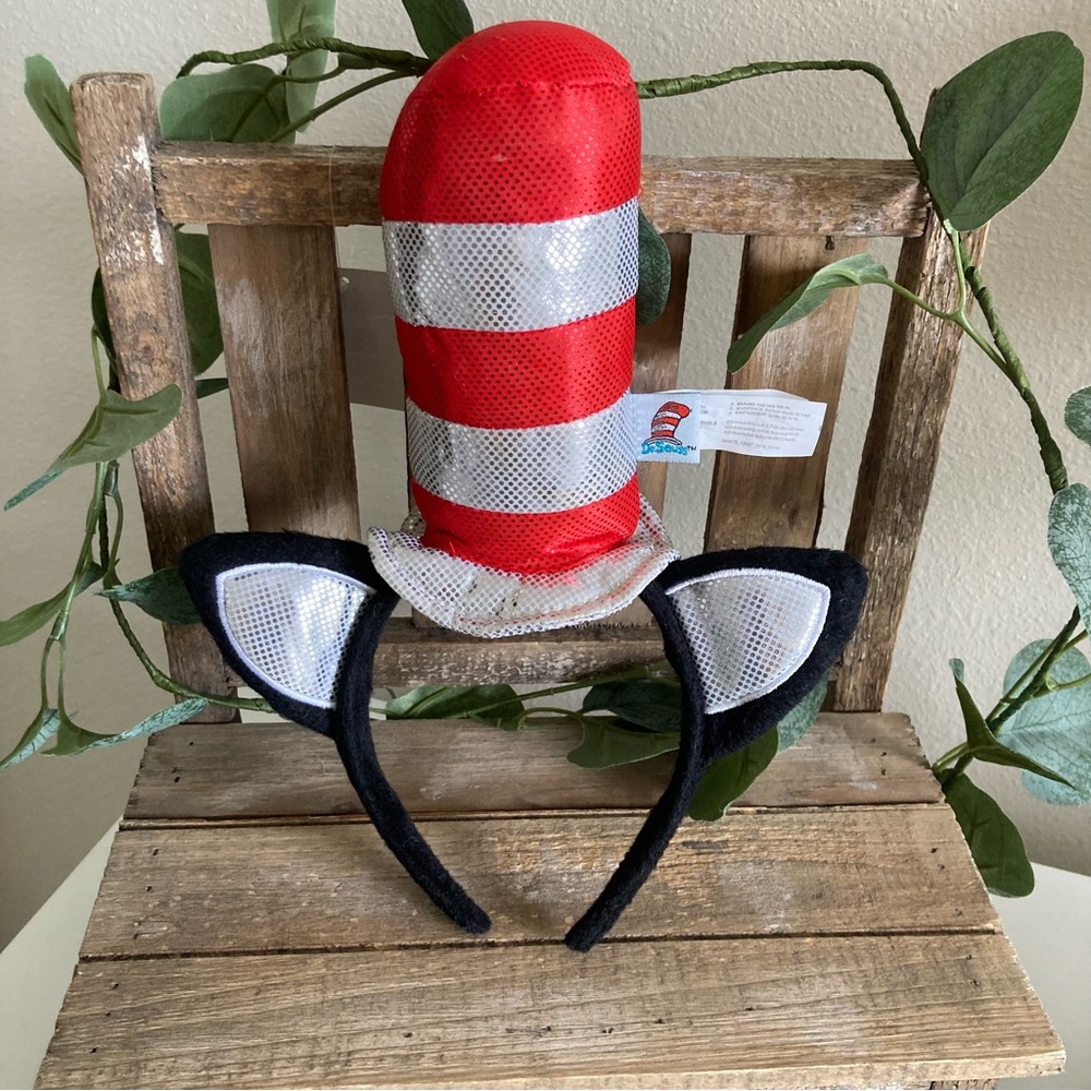 DR. SEUSS CAT IN THE HAT COSTUME HEADBAND WOMAN/ MAN/KIDS